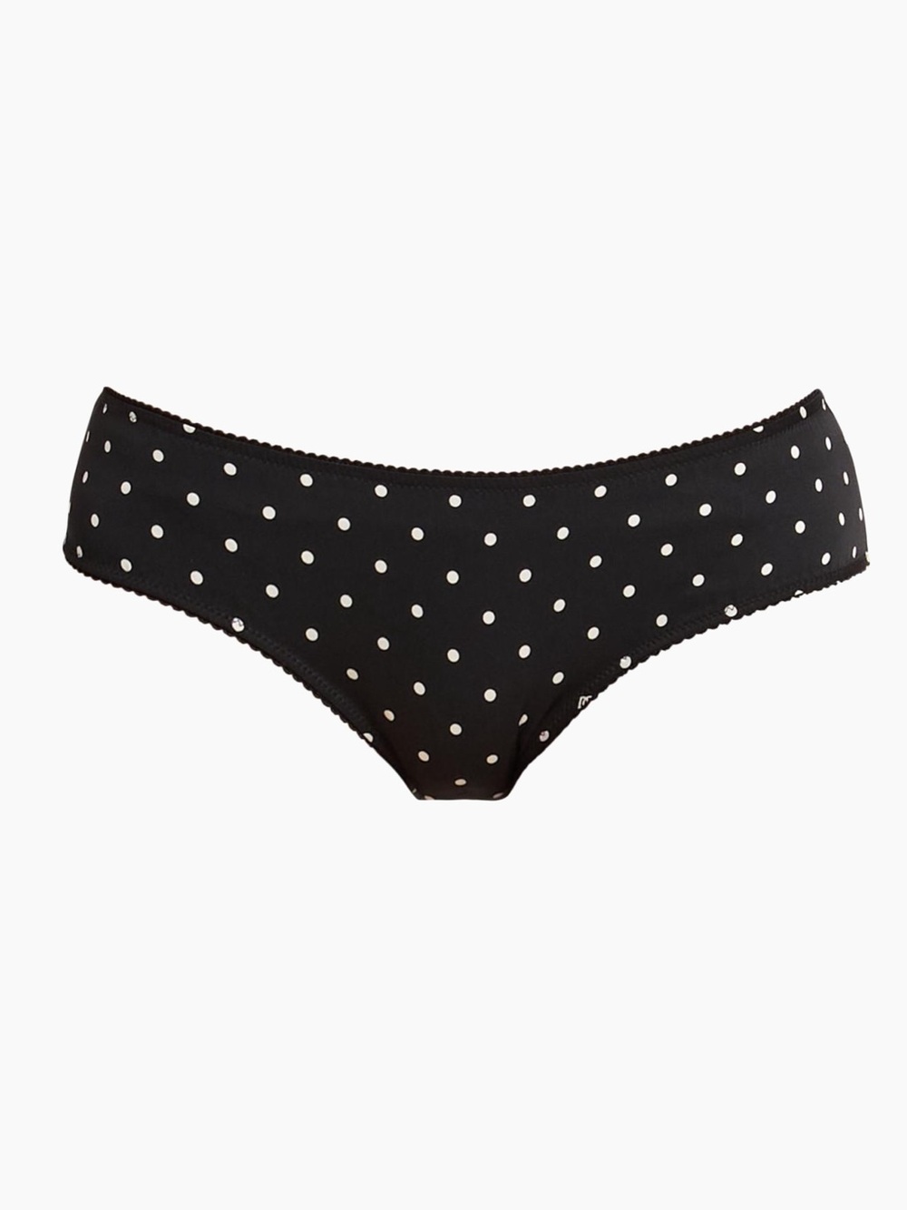 Dolce and Gabbana Black Polka Dot Bikini Briefs